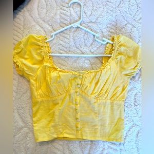 Yellow Crop Top
